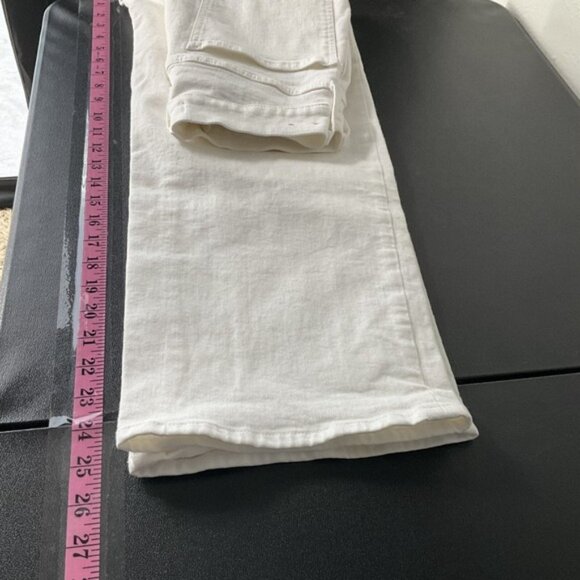 Madewell Jeans Womens Sz 28 White Perfect Vintage Wide Leg Crop Denim - Picture 12 of 13